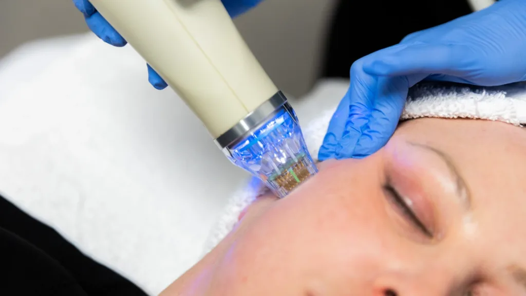 Skincare products to pause before secret radio frequency treatments. 