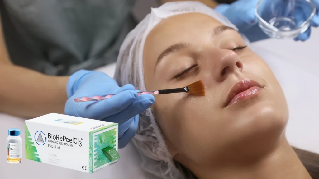 When do results appear after bio re peel with microneedling treatment.