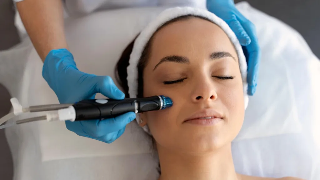 Mild acne scars treatment comparison with Secret RF vs Genius RF. 