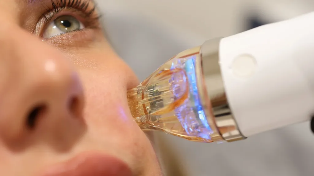 Secret RF vs Fraxel treatment suitability for different skin types.