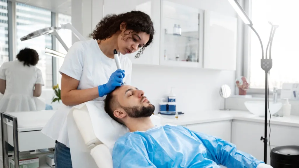 Secret RF vs Ultherapy treatment areas for skin rejuvenation. 
