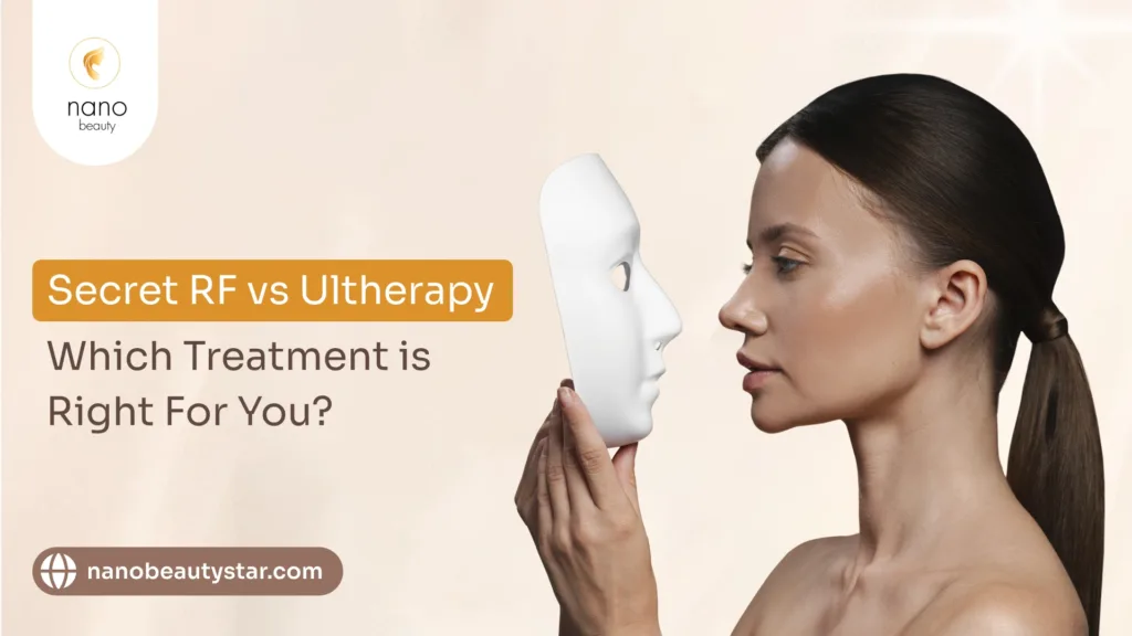 Secret RF vs Ultherapy treatment comparison for skin tightening and rejuvenation.